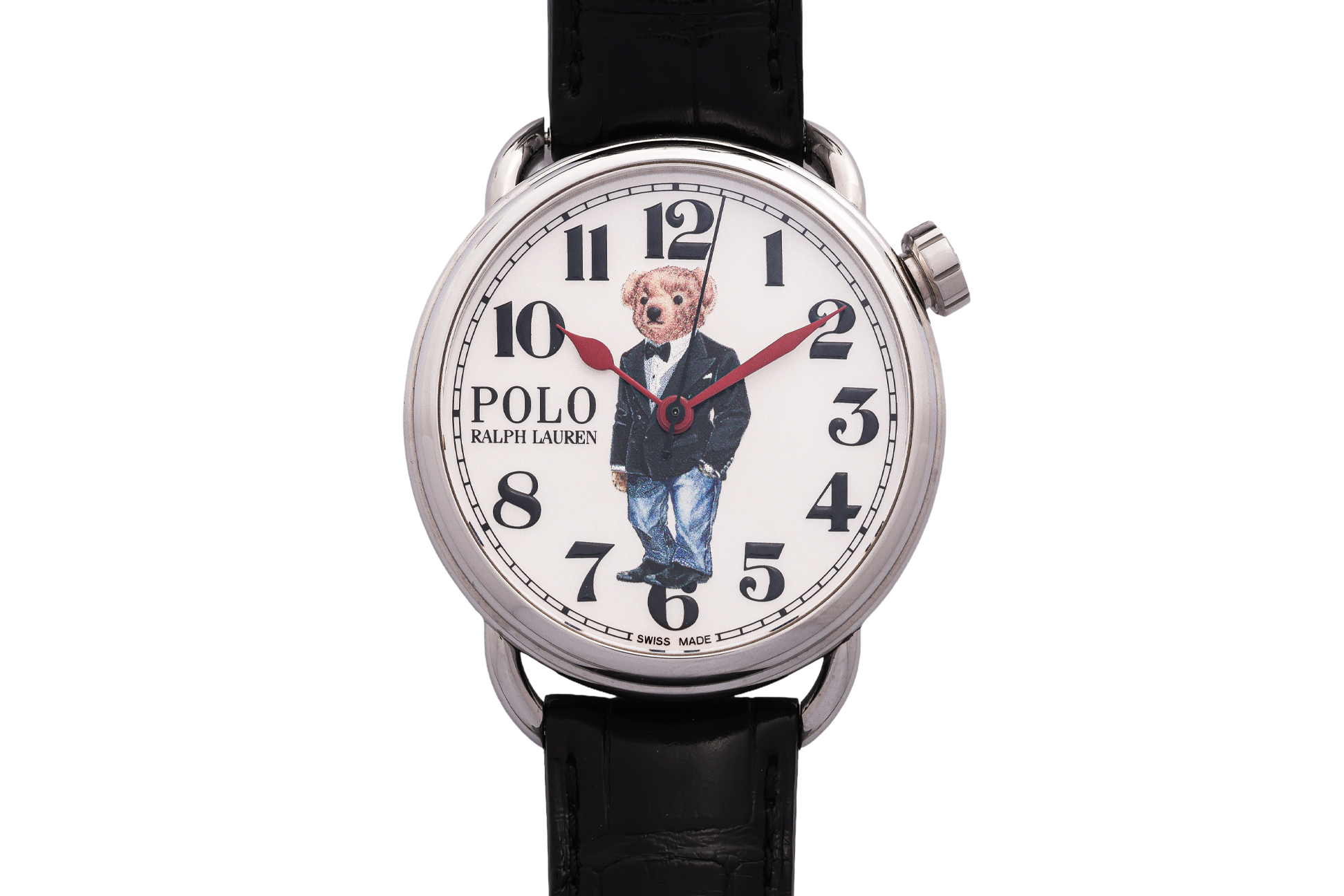 POLO RALPH LAUREN - A 'TUXEDO BEAR' AUTOMATIC WRISTWATCH