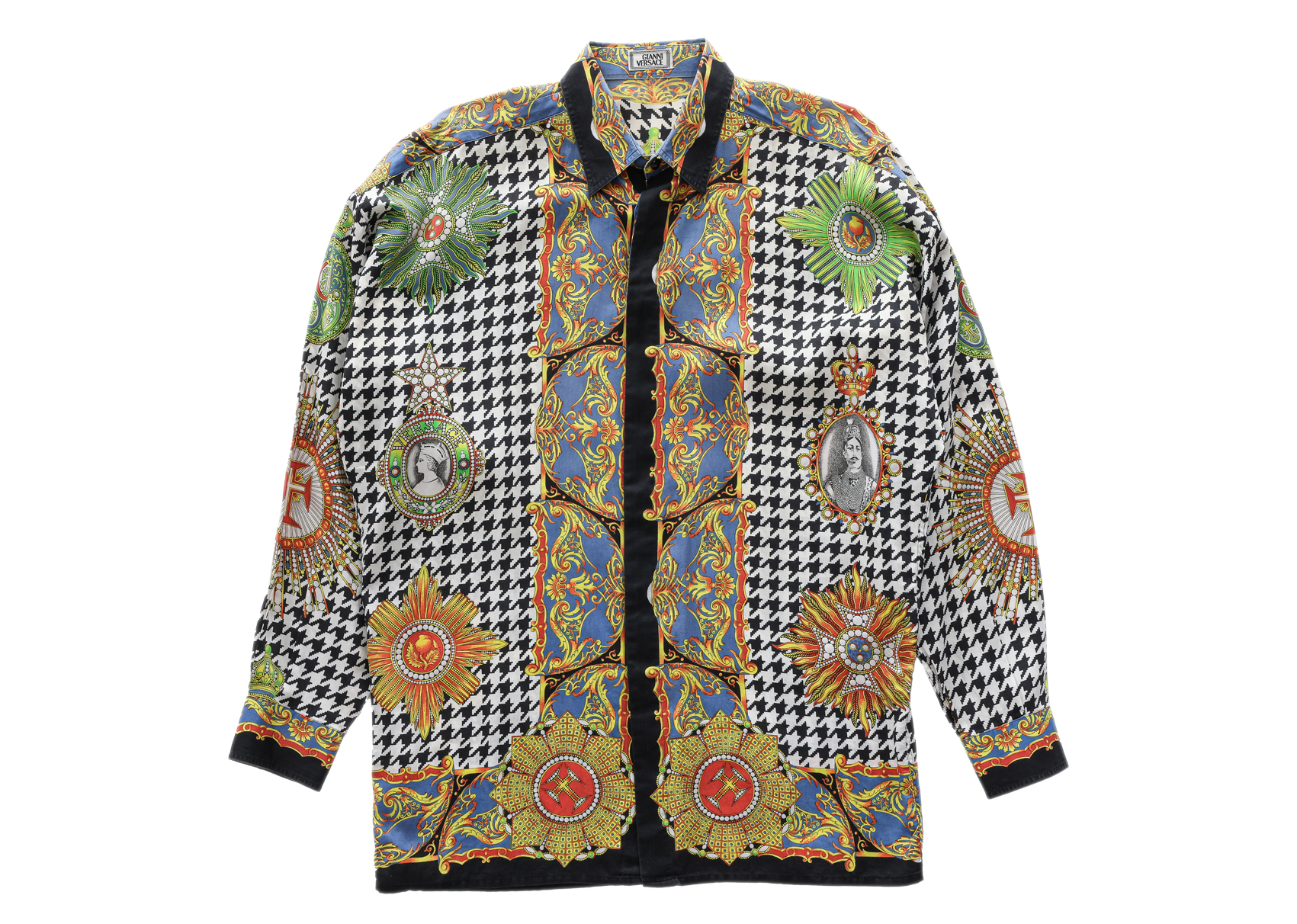 GIANNI VERSACE - AN A/W 1992-1993 'ONORI E GLORIE' PRINT SHIRT