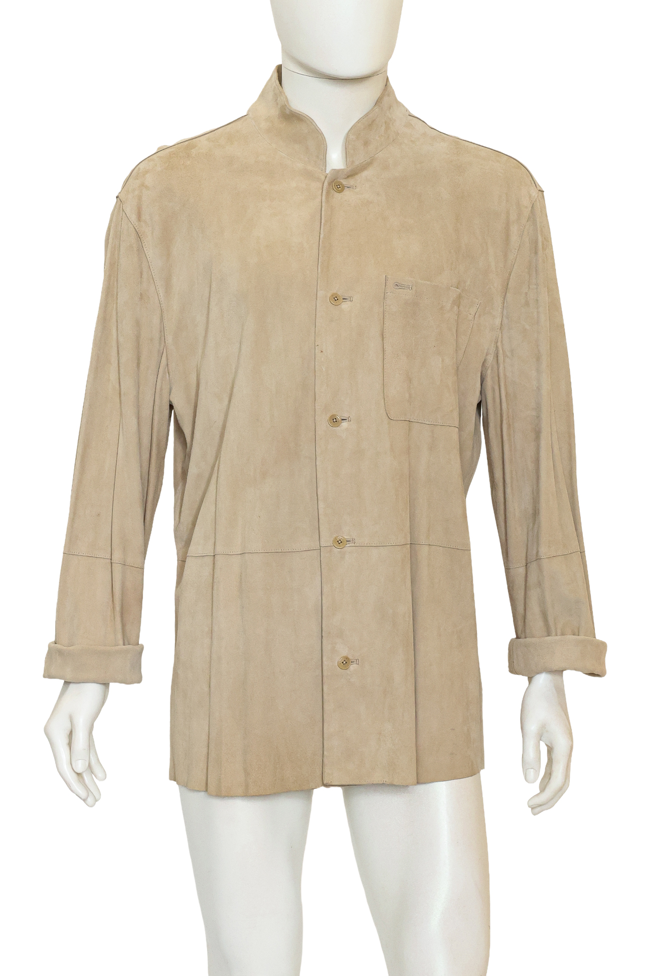 SHANGHAI TANG - A SUEDE MAO JACKET