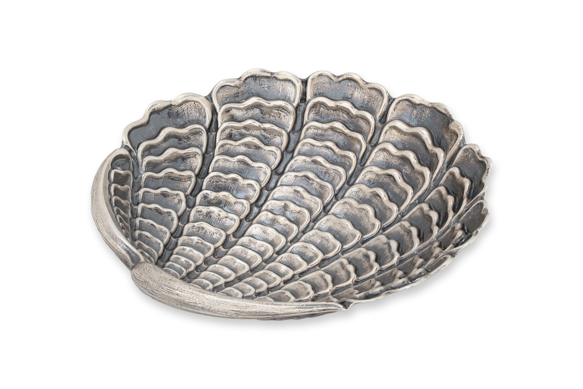 BUCCELLATI - A SILVER SHELL-FORM DISH