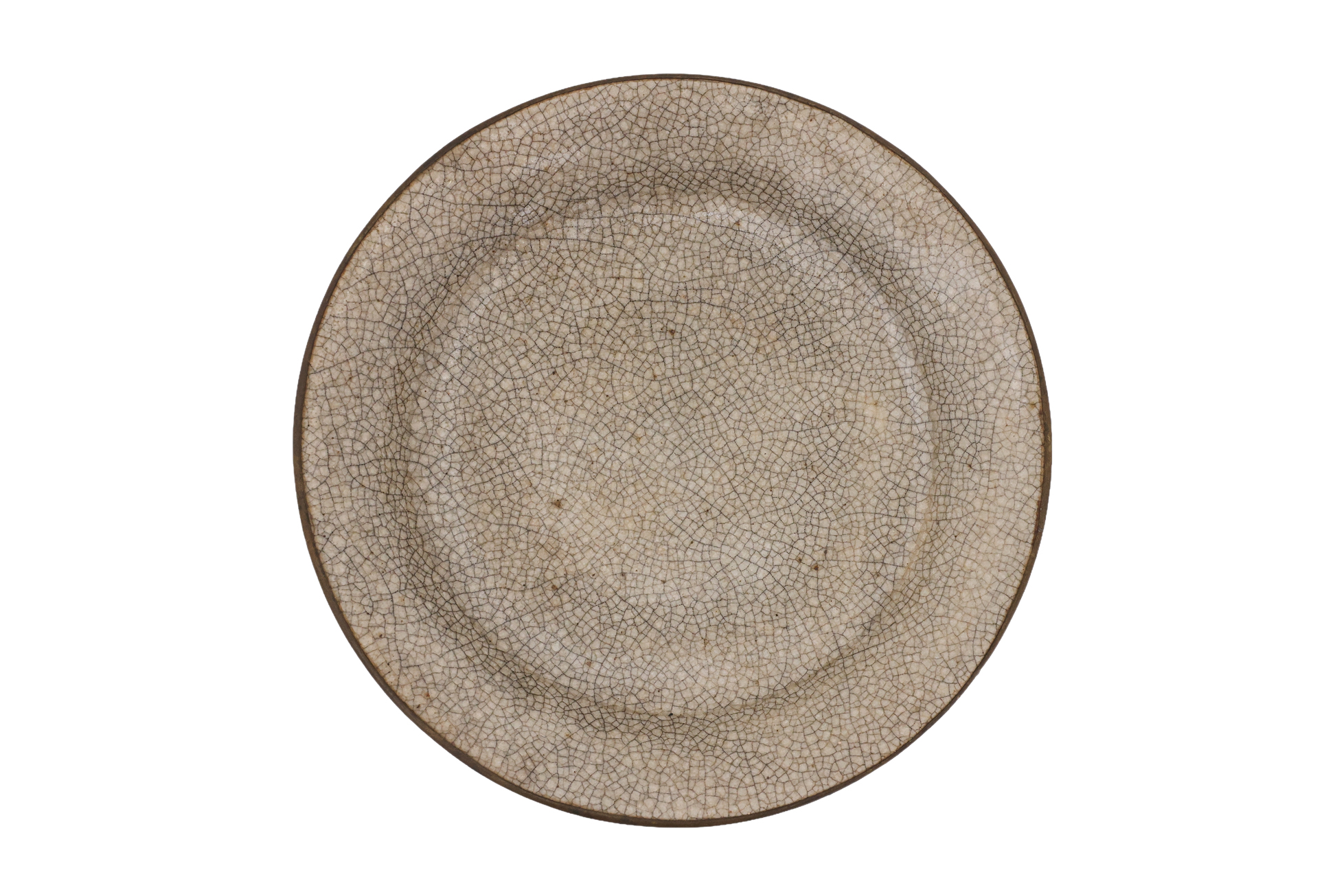 A GE TYPE CRACKLE GLAZED DISH