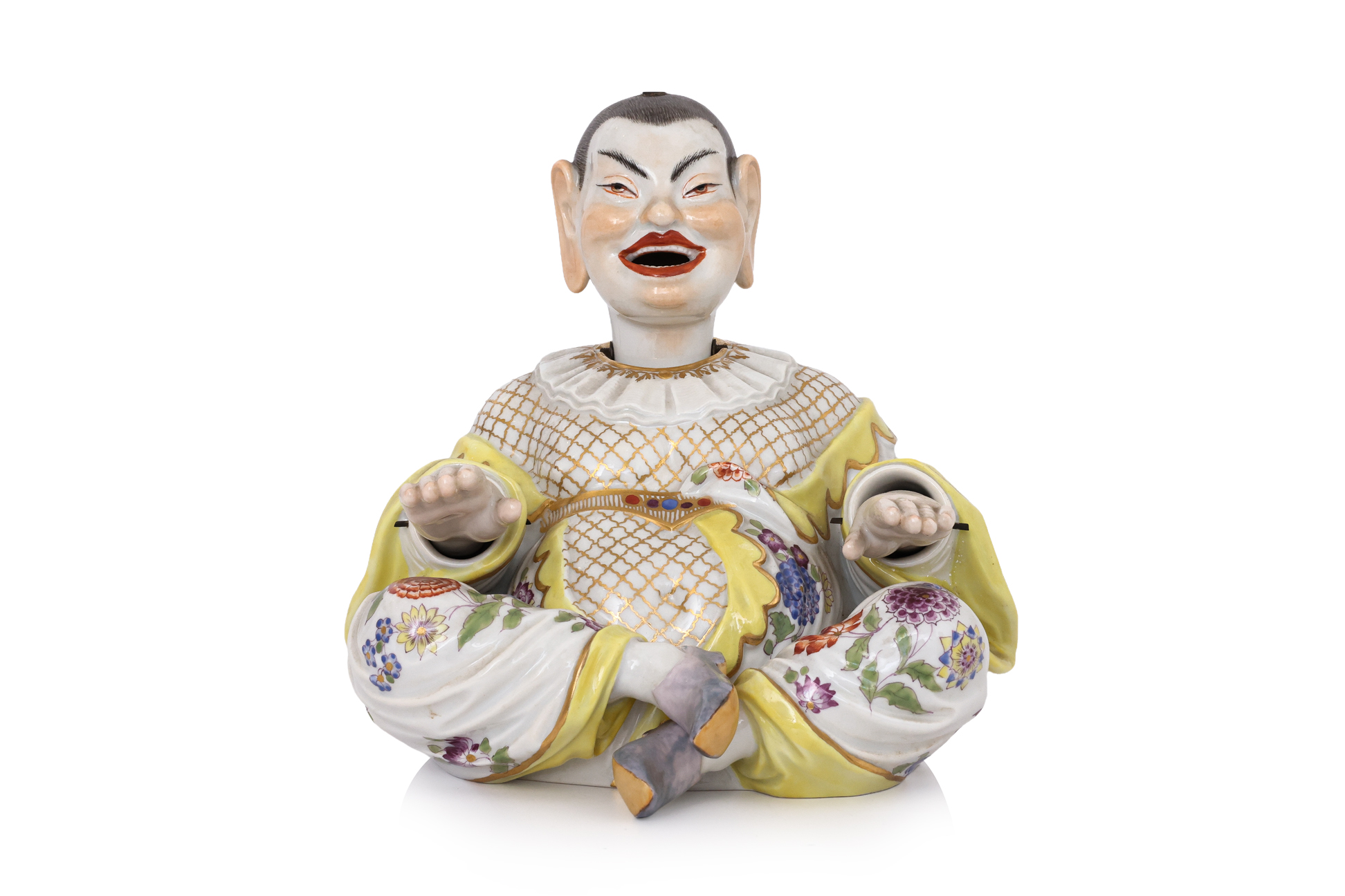 A MEISSEN PORCELAIN NODDING PAGODA FIGURE