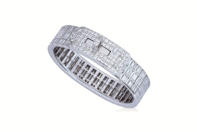 LOT 145 - HERMES RARE KELLY DIAMOND BRACELET.jpg