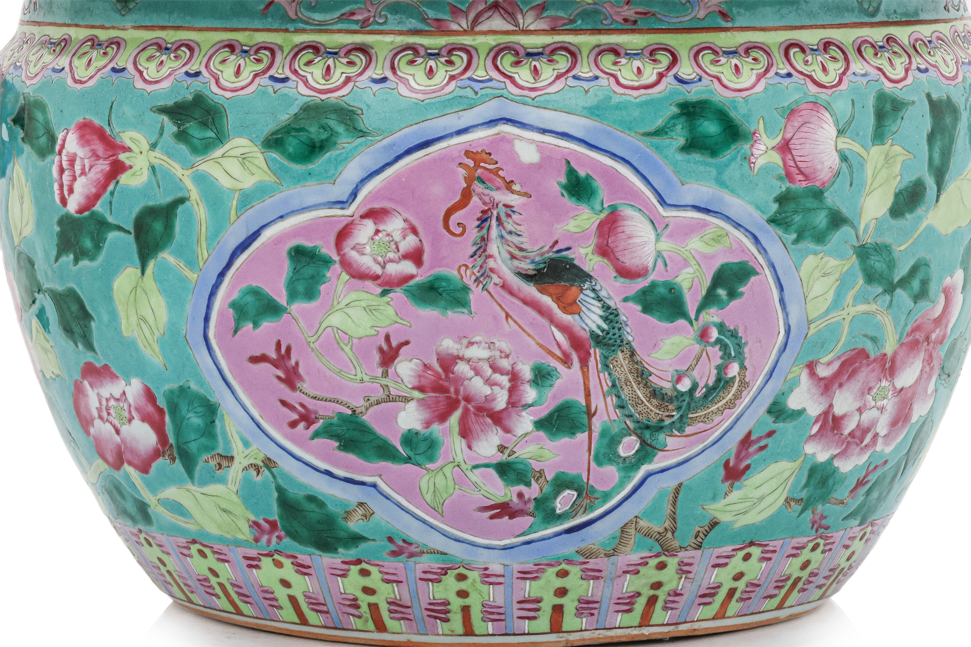 Famille Rose Kamcheng, Marble Inset Blackwood Bench Headline Hotlotz's September Sale of Peranakan & Associated Works of Art
