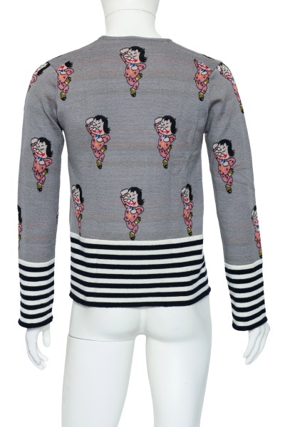 COMME DES GARCONS SHIRT - A WOOL JUMPER WITH _IYAMI_ ALL OVER PRINT _1_.jpg