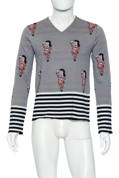 COMME DES GARCONS SHIRT - A WOOL JUMPER WITH _IYAMI_ ALL OVER PRINT.jpg
