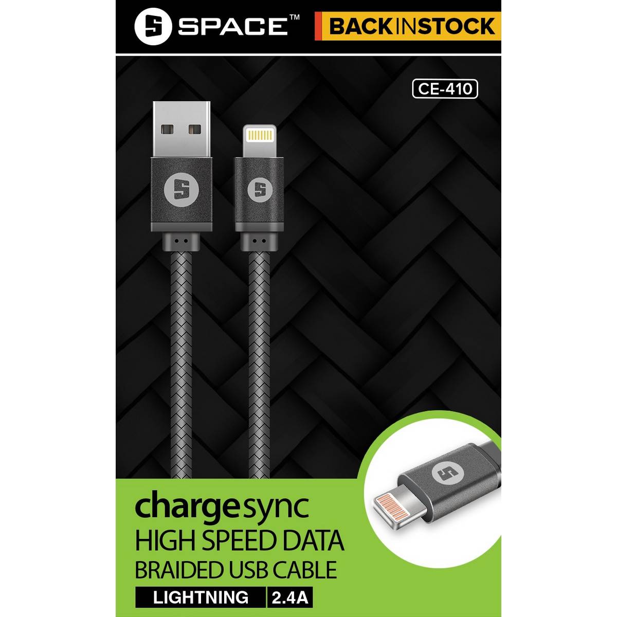 ChargeSync Braided Lightning Cable CE-410