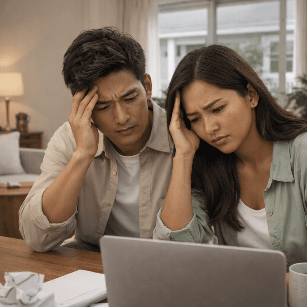 Stressed couple