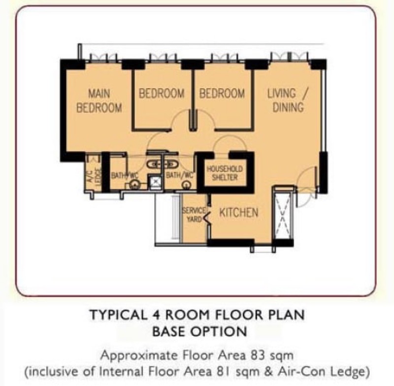 86 Dawson Road HDB Apartment For Sale, 778,000, 3 Bed 2 Bath 893 sqft