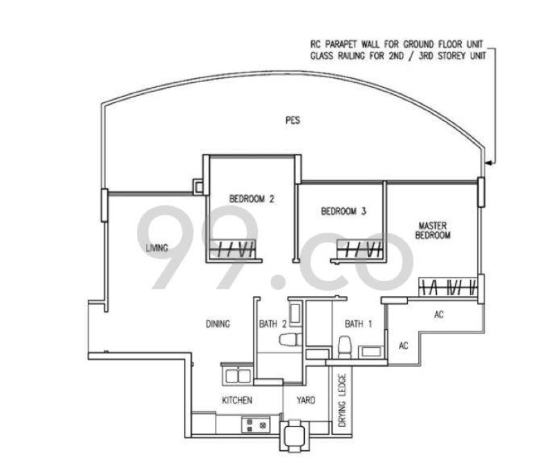 THE TAMPINES TRILLIANT Executive Condominium For Sale, 1,700,000, 3