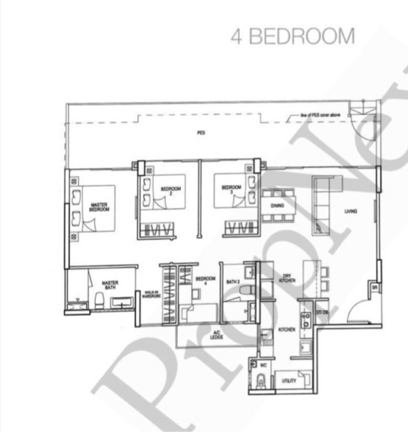 Riverparc Residence Executive Condominium For Sale, 1,950,000, 4 Bed 3