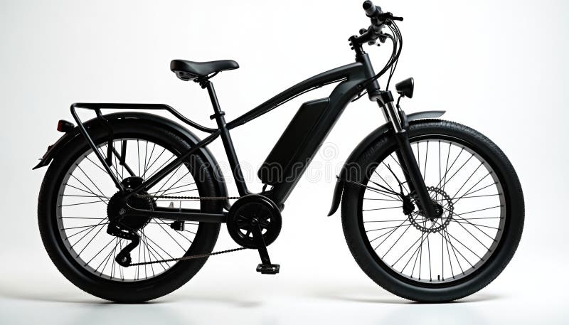 A modern e-bike on a white background