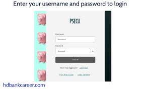 Psecu homepage