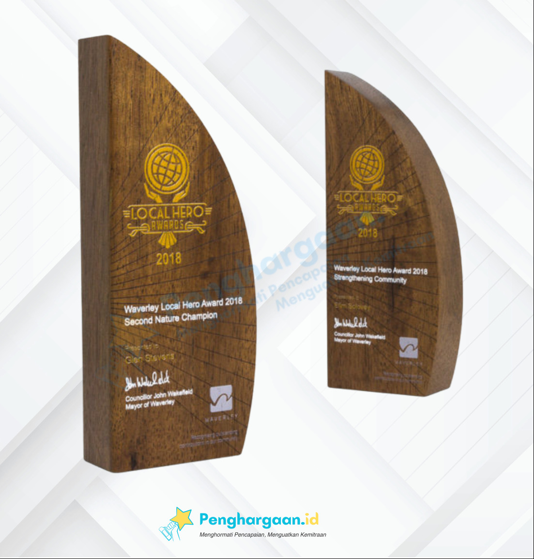 plakat penghargaan local hero award second nature champion