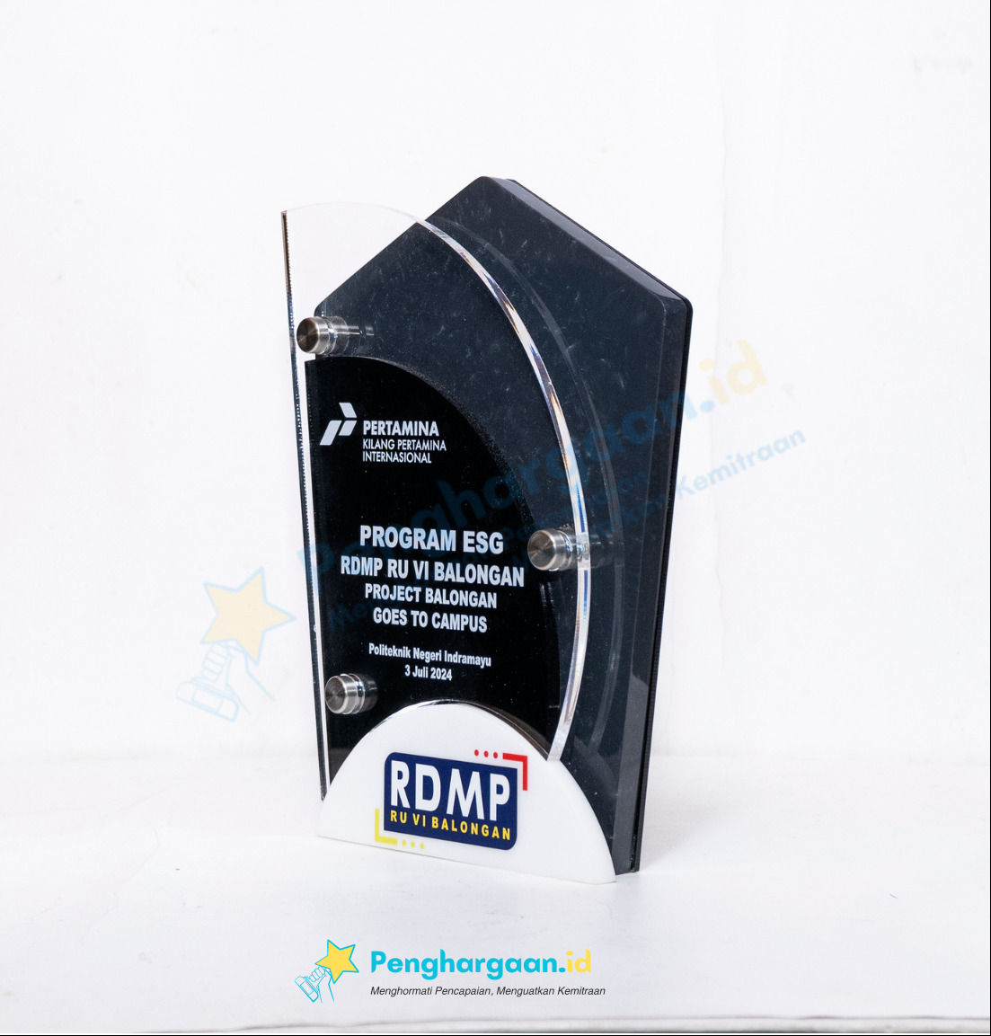 plakat kunjungan kampus perusahaan pertamina