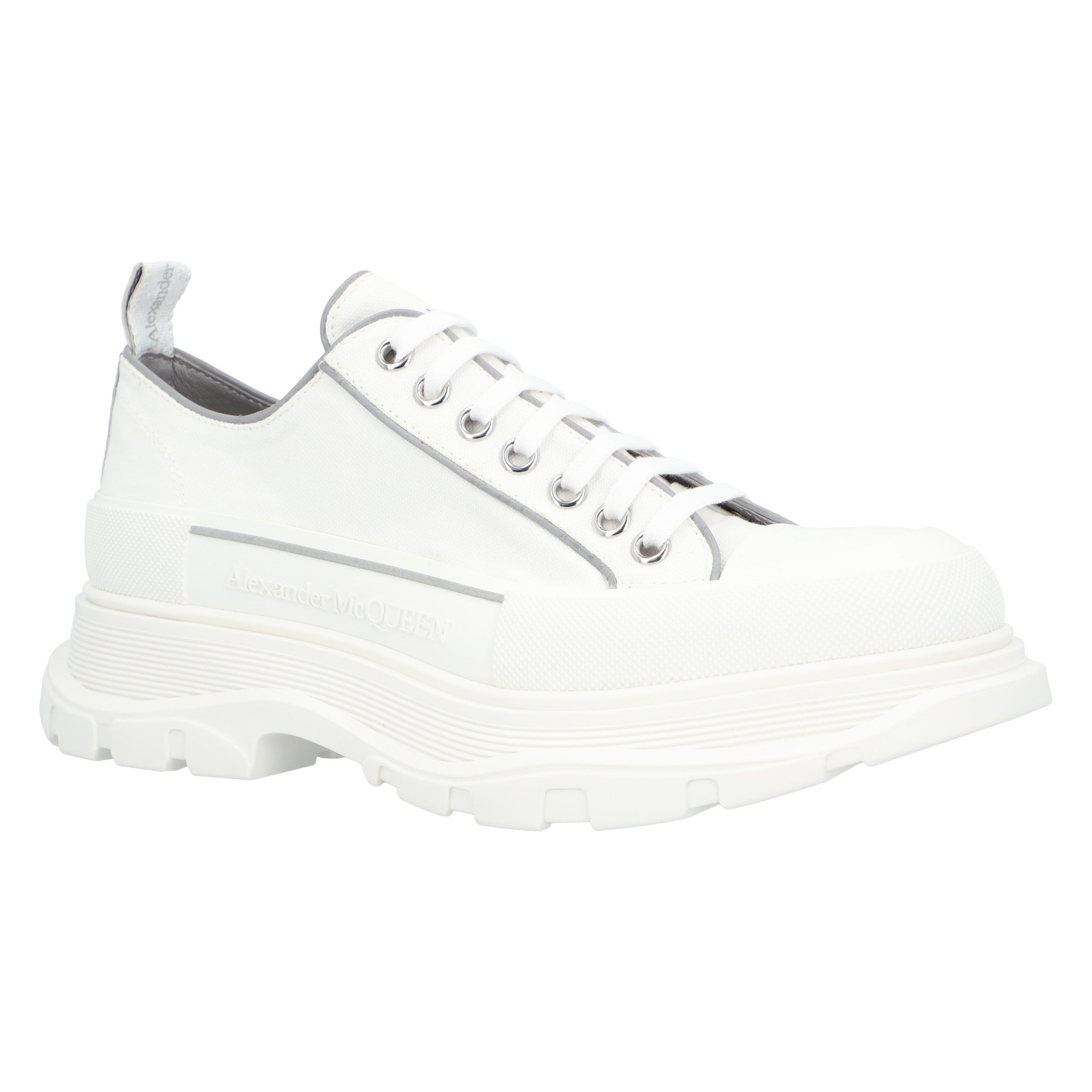 Alexander Mcqueen Tread Trainers ‘White Grey’