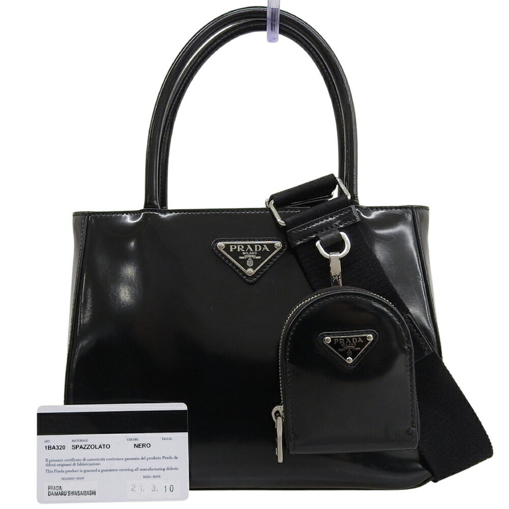 バッグ PRADA 2way leather tote bag black Prada Leather 2Way Bag Women Black One Size 614144 | eBay