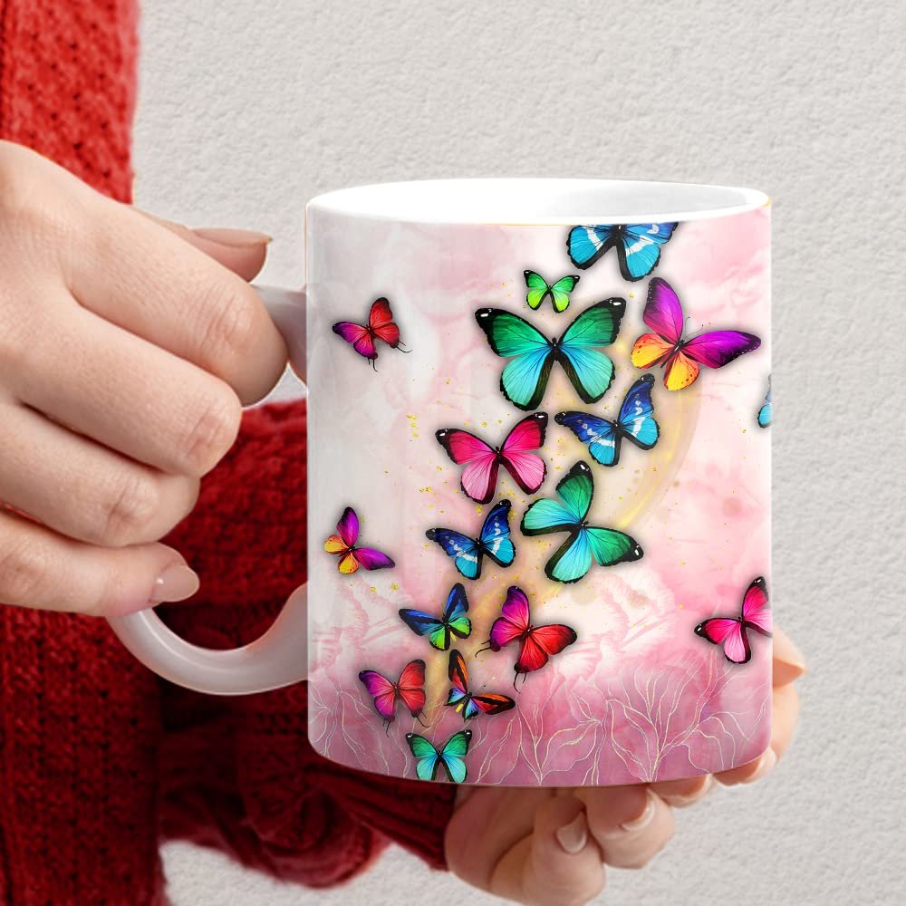 Personalized Butterfly Mug Custom Name Sandjest