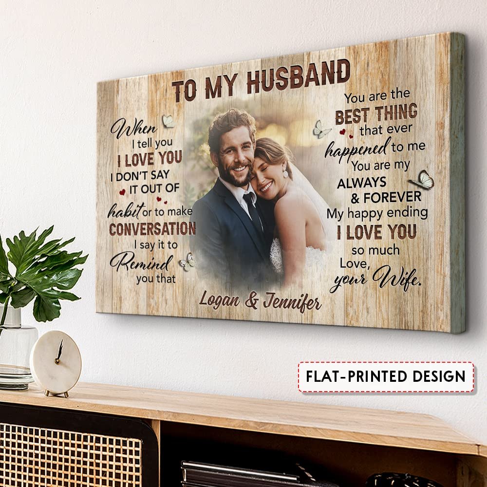 Personalized Couple Canvas Custom Photo Picture Frame Sandjest