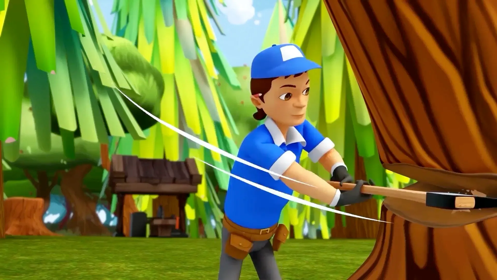 Penebang Kayu Menambahkan Kayu