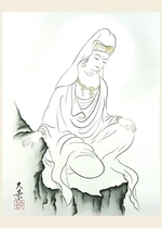 Hình vẽ Quan Âm Bồ Tát