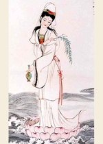 Hình vẽ Quan Âm Bồ Tát