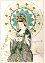 Hình vẽ Quan Âm Bồ Tát