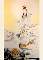 Hình vẽ Quan Âm Bồ Tát