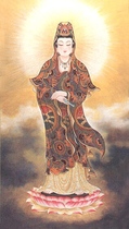 Hình vẽ Quan Âm Bồ Tát