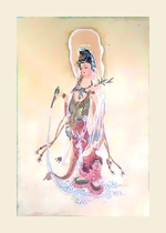 Hình vẽ Quan Âm Bồ Tát