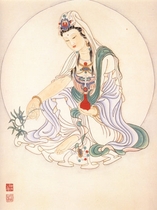 Hình vẽ Quan Âm Bồ Tát