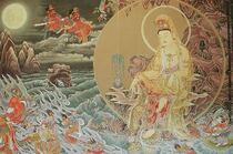 Hình vẽ Quan Âm Bồ Tát
