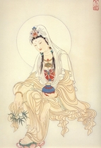 Hình vẽ Quan Âm Bồ Tát