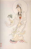 Hình vẽ Quan Âm Bồ Tát