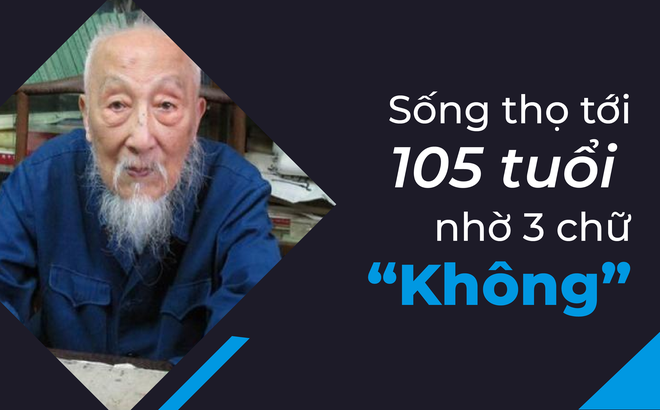 Sống 105 tuổi nhờ kiên trì với 3 chữ "không"