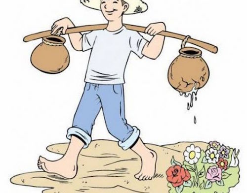 Câu chuyện về người gánh nước và chiếc bình nứt