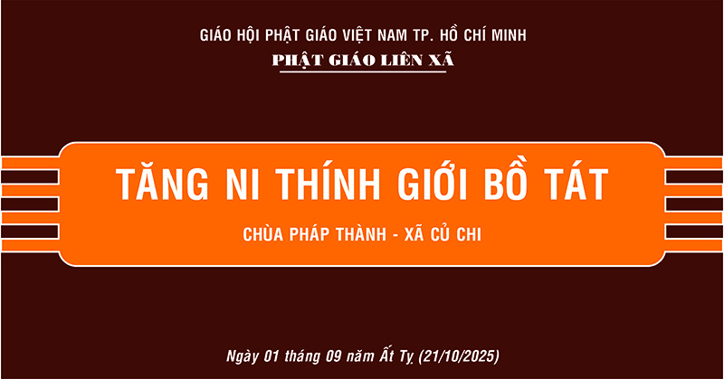 Tp. HCM: Bố Tát thính giới là nét đẹp của người xuất gia.