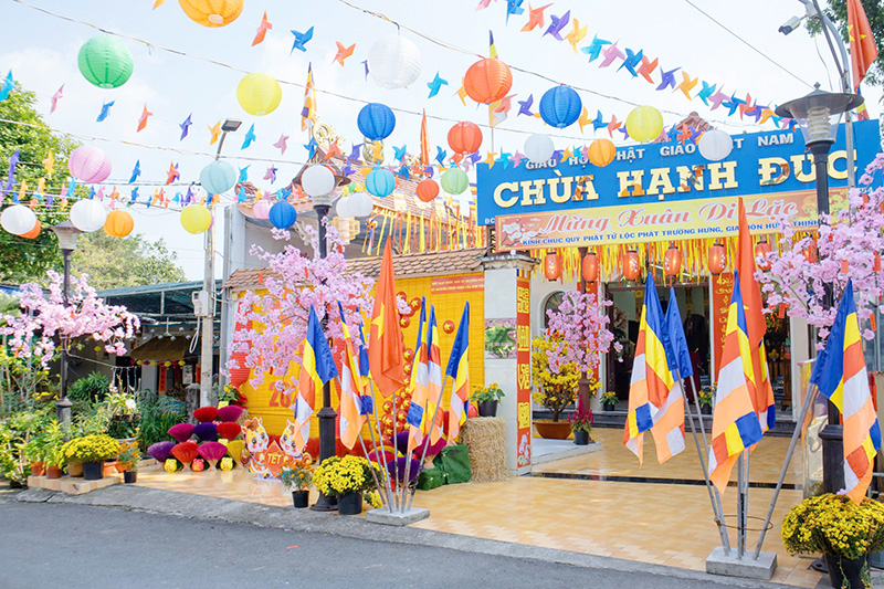 Tp. HCM: xã Phú Hòa Đông, chùa Hạnh Đức sẵn sàng đón chào minh niên.