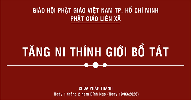 Tp. HCM: Tăng Ni Phật giáo liên xã thính giới Bồ Tát tại chùa Pháp Thành