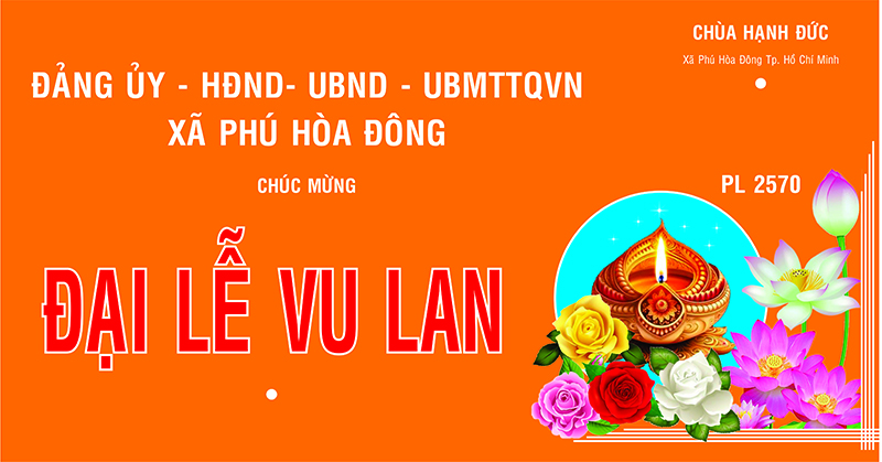 Đảng ủy - HĐND - UBND - UBMTTQVN xã Phú Hòa Đông chúc mừng Vu Lan PL 2570 DL 2026