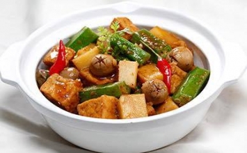 Củ hũ dừa kho nấm