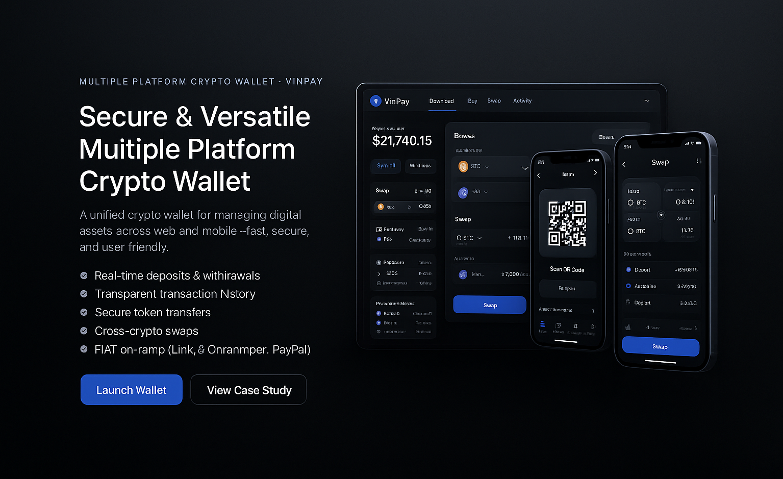 Multiple Platform Crypto Wallet – Vinpay