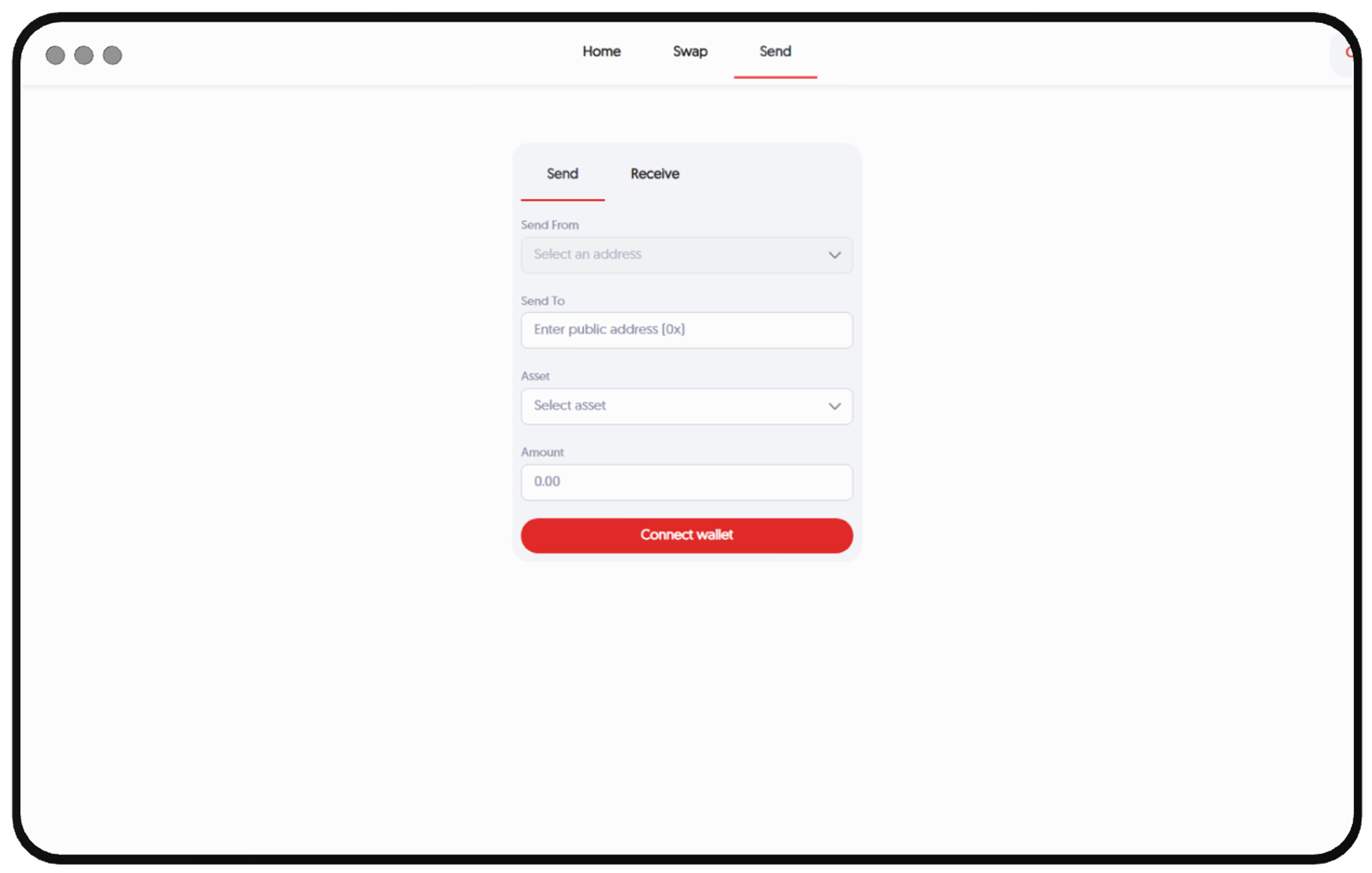 Zchains Wallet Screen 1
