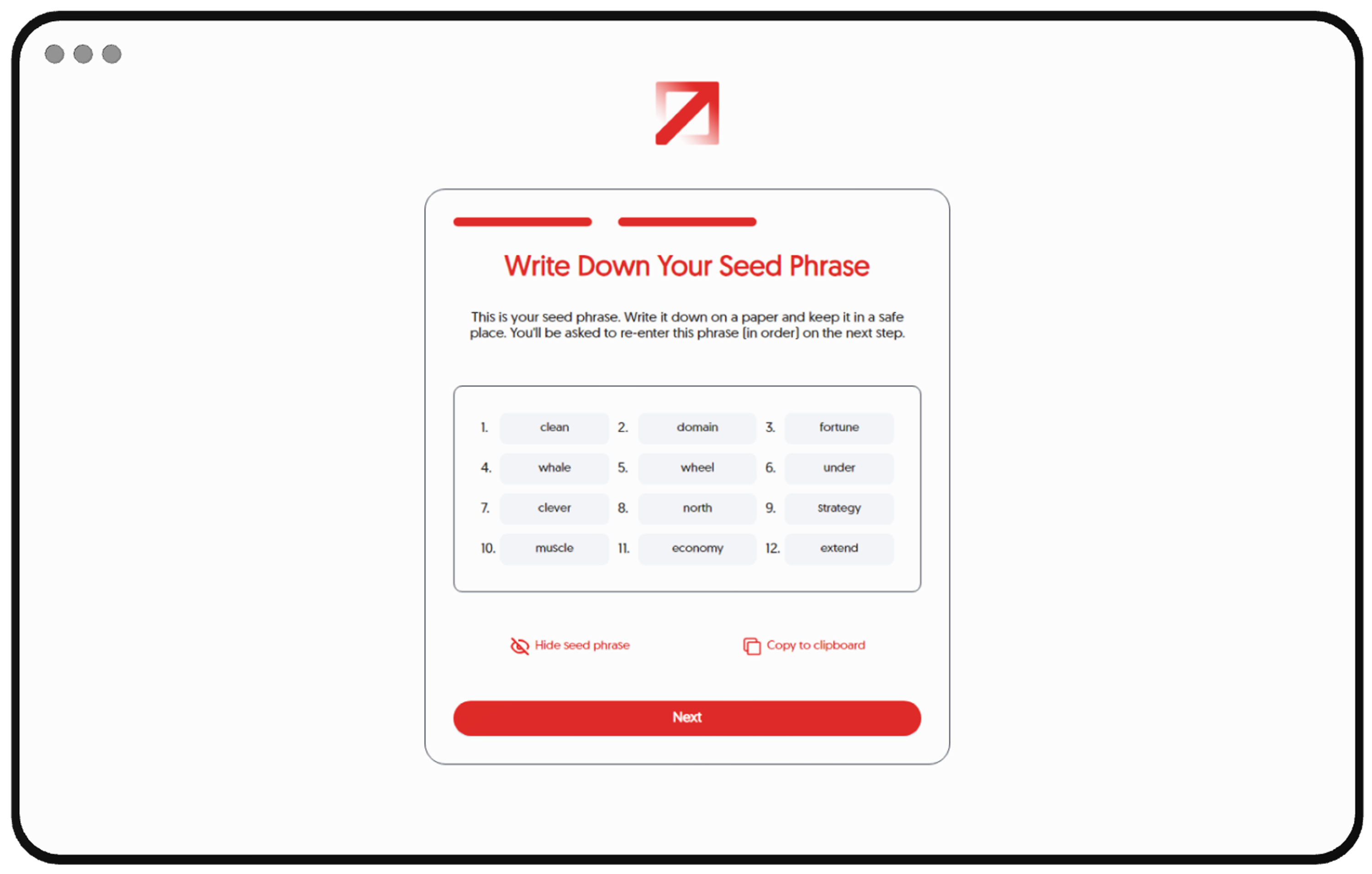 Zchains Wallet Screen 6