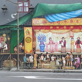 Wall murals at Chinatown 