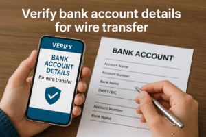 Why is it Important to Verify Bank Account Details for Wire Transfer?