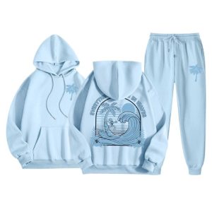 From Gym to Street in the Pink Palm Puff Tracksuit 1 From Gym to Street in the Pink Palm Puff Tracksuit