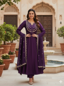Anarkali Kurta Set With Dupatta: The Perfect Blend of Tradition and Modern Fashion 1 Anarkali Kurta Set With Dupatta: The Perfect Blend of Tradition and Modern Fashion