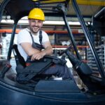 portrait professional forklift driver factory s warehouse 342744 203