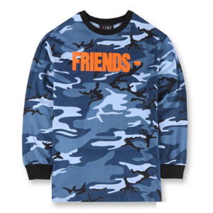 Vlone Friends Blue Camo Sleeve Shirt A Bold Winter Statement